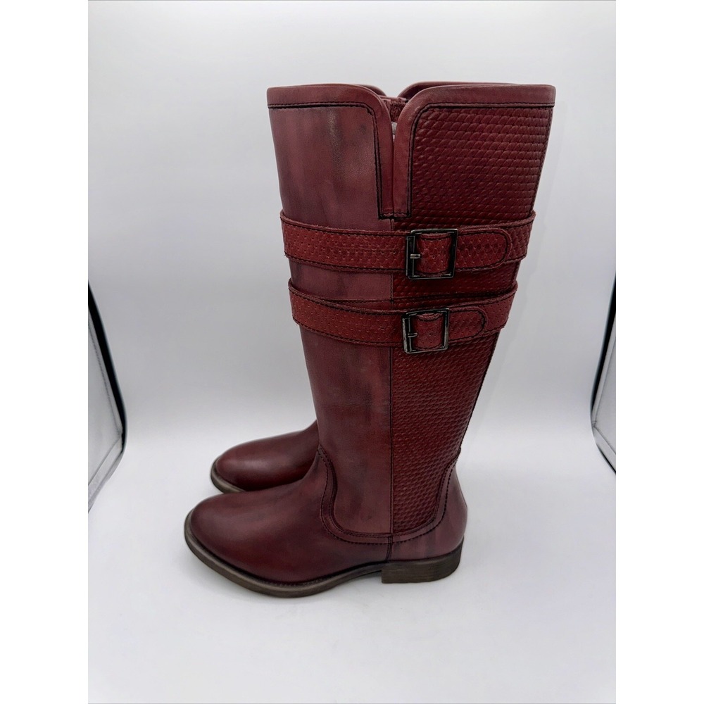 ROAN by Bed Stu Date Riding Boot Women's Size 7.5 Distressed Red Leather - Picture 12 of 14